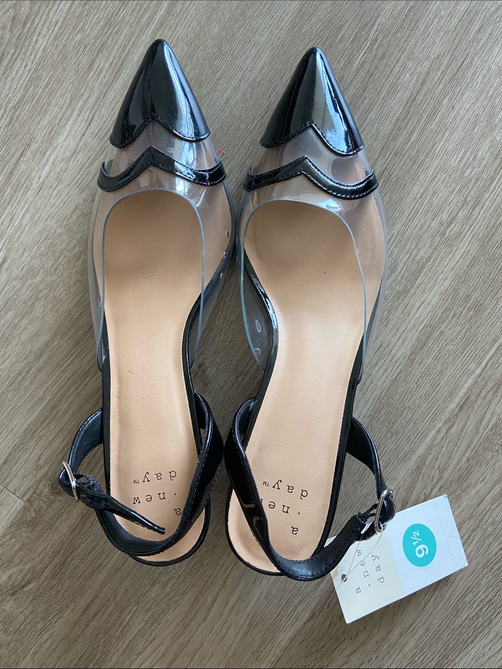 a new day eleonor sling backs NEW